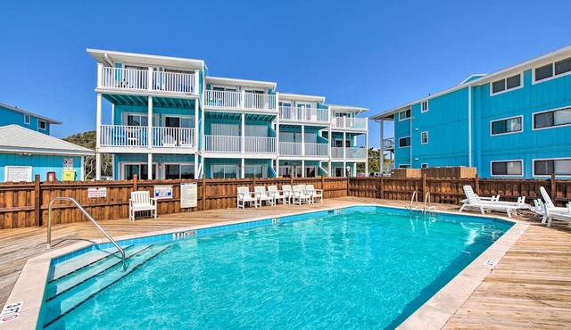 Kure Beach Condo w/Panoramic Ocean Views!