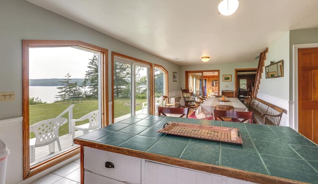 Shorefront House w/Views, 14 Mi to Acadia NP