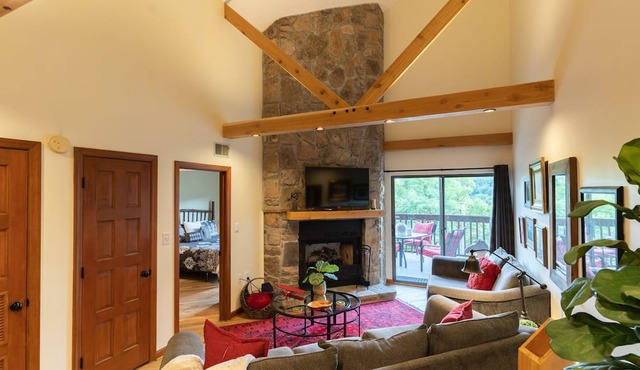 Comfortable, classy condo with view of Mt. LeConte.